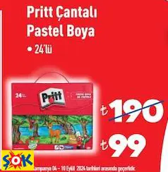 PRİTT ÇANTALI PASTEL BOYA 24'LÜ PRİTT ÇANTALI PASTEL BOYA 24'LÜ